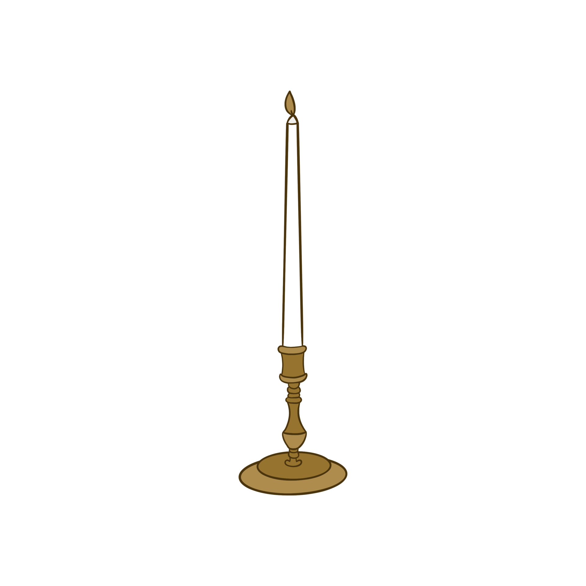 Antique Candle Stand 25024186 PNG
