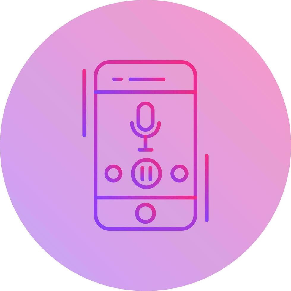 Voice Record Vector Icon