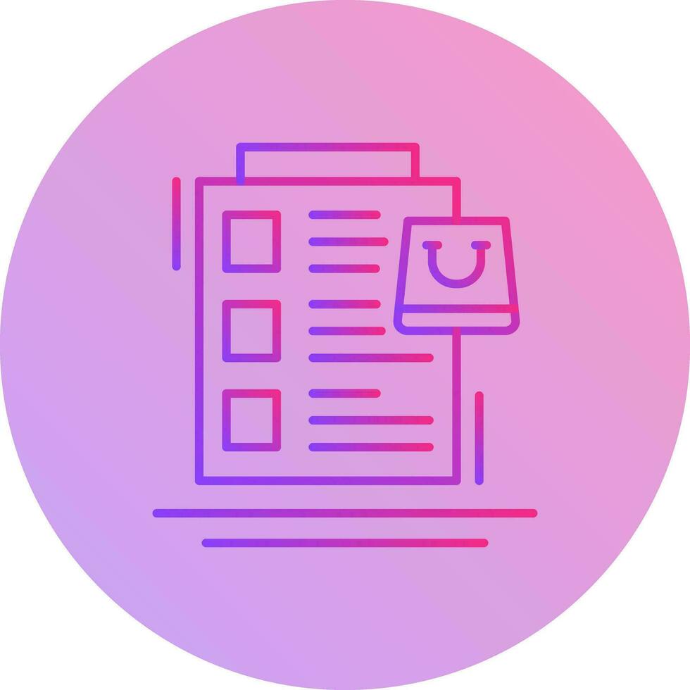 Wish List Vector Icon
