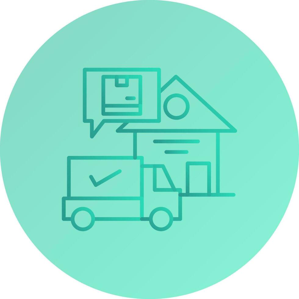 Package Receiving Vector Icon