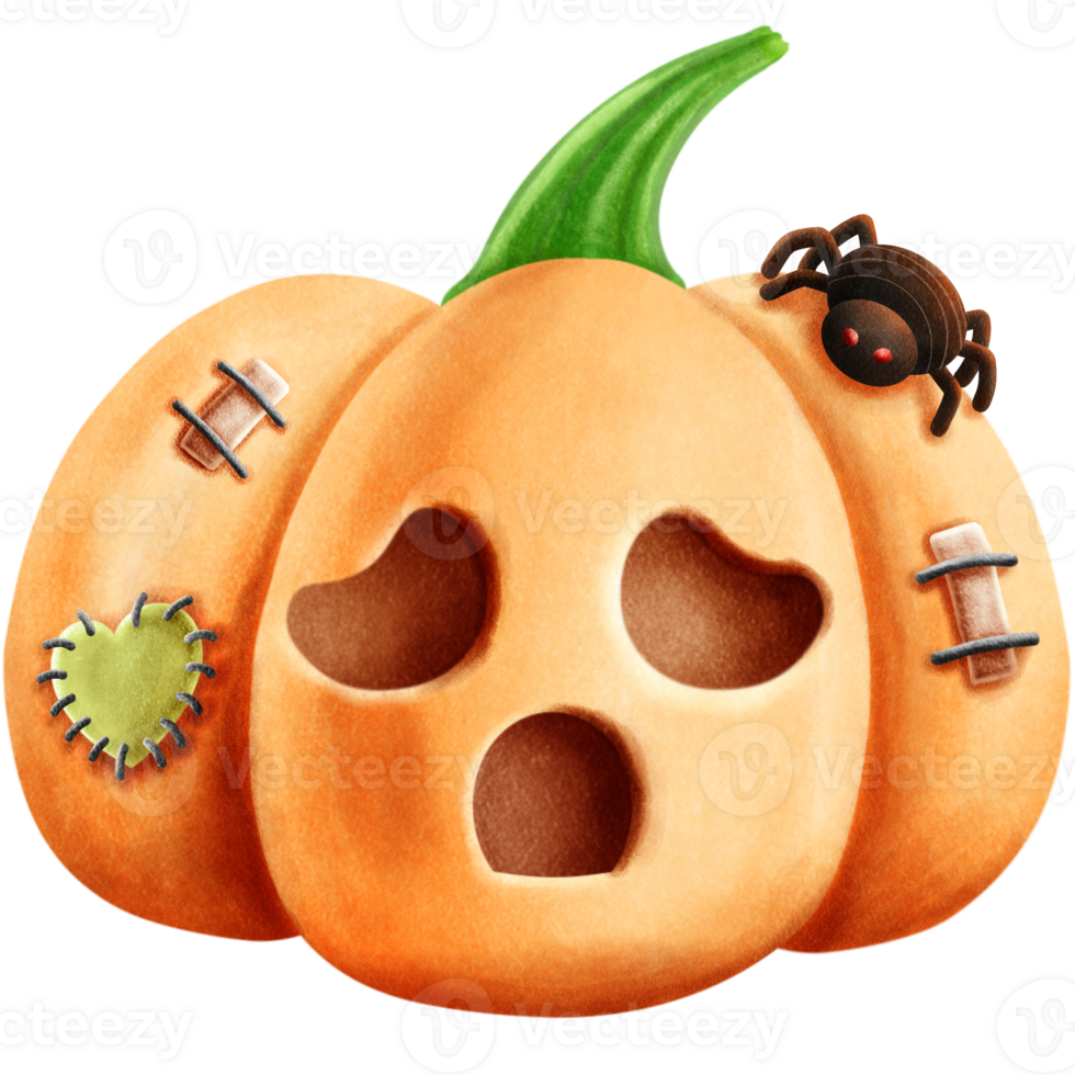 Cute Halloween Pumpkin 25024955 PNG