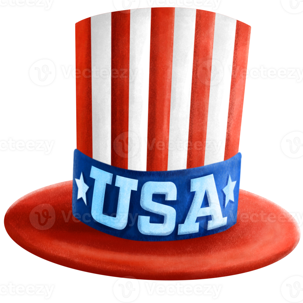 farbror sam USA hatt. patriotisk hatt tillbehör png