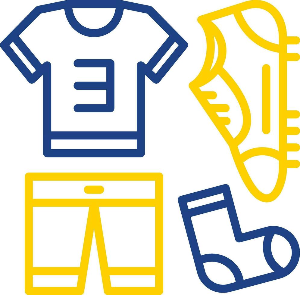 Football uniform Vector Icon Design