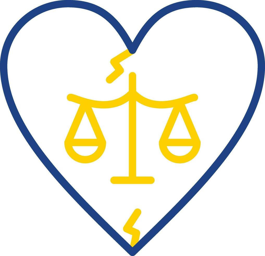 Divorce Vector Icon Design