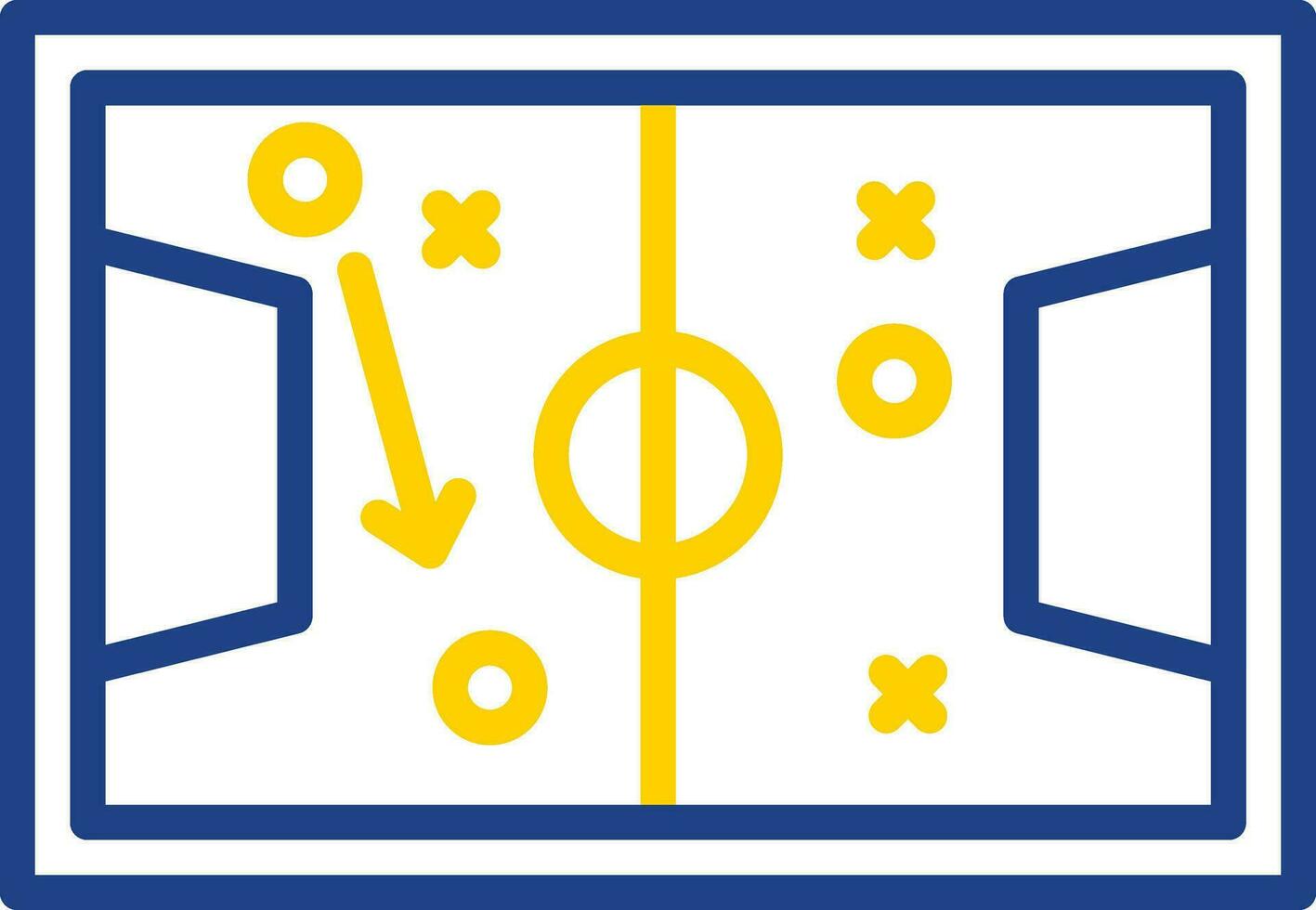 Soccer tactics sketch Vector Icon Design