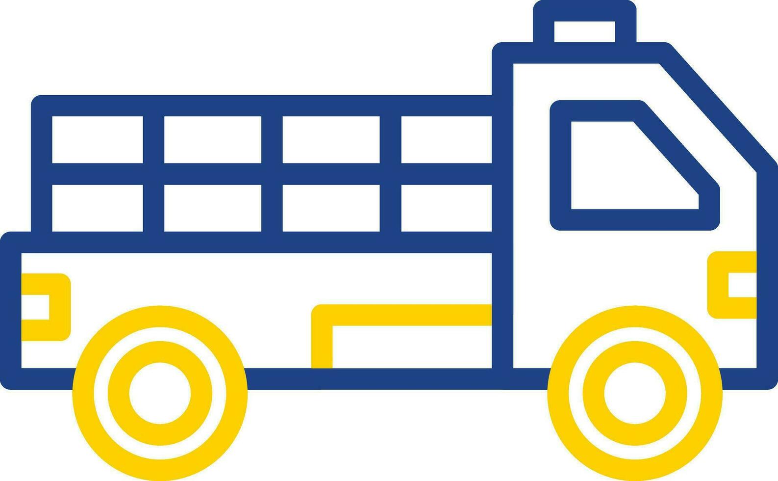 Pickup truck Vector Icon Design