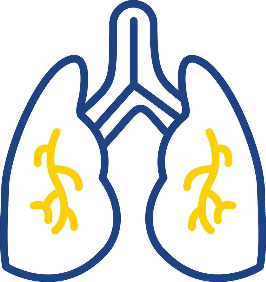 diseño de icono de vector de pulmones