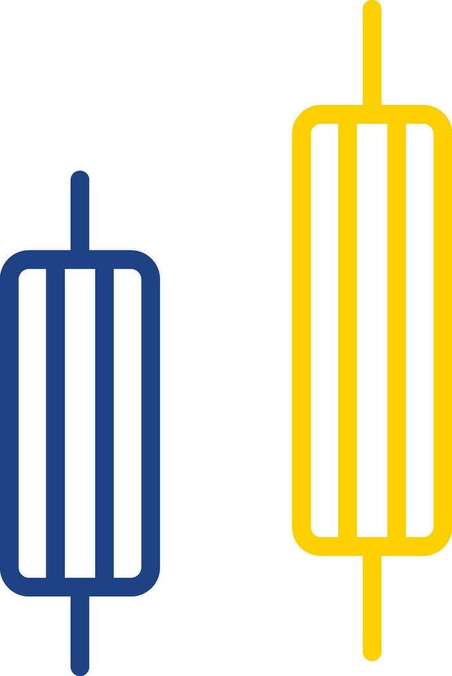 Bearish engulfing Vector Icon Design