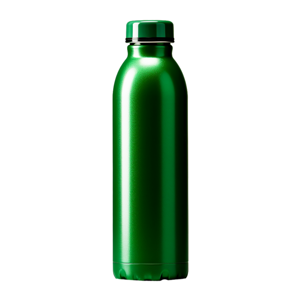 Metal Water Bottle Mockup Generative Ai png