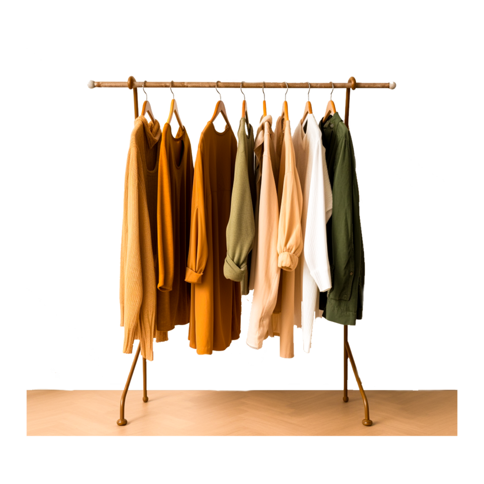 Clothes Hanger Floor Clothes Horse Clothing Wardrobe Generative Ai png