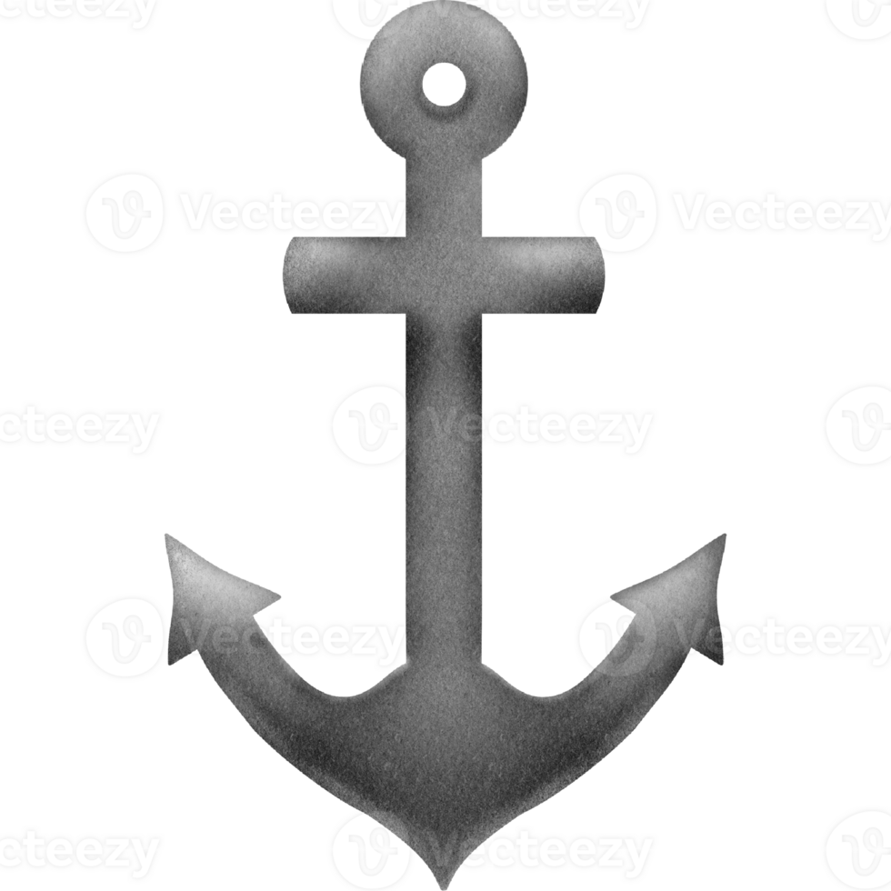 Lovely gray anchor png