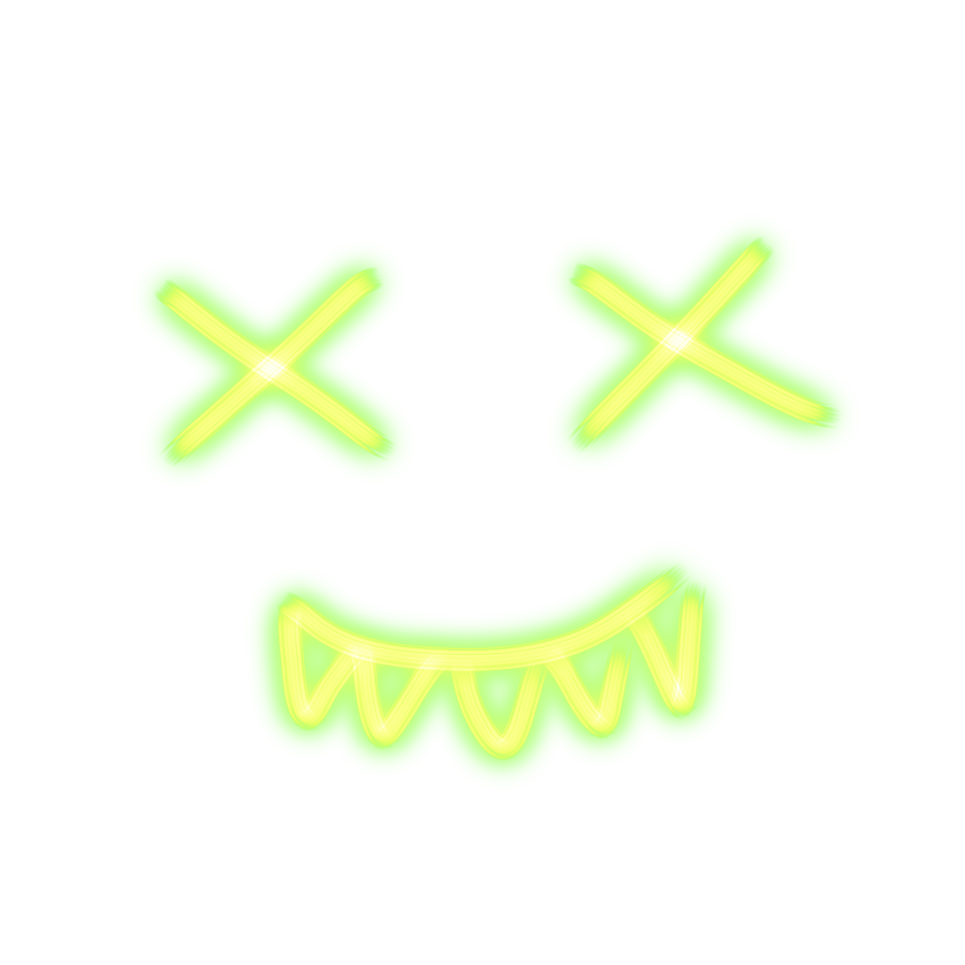 Neon face with frank 25028385 PNG