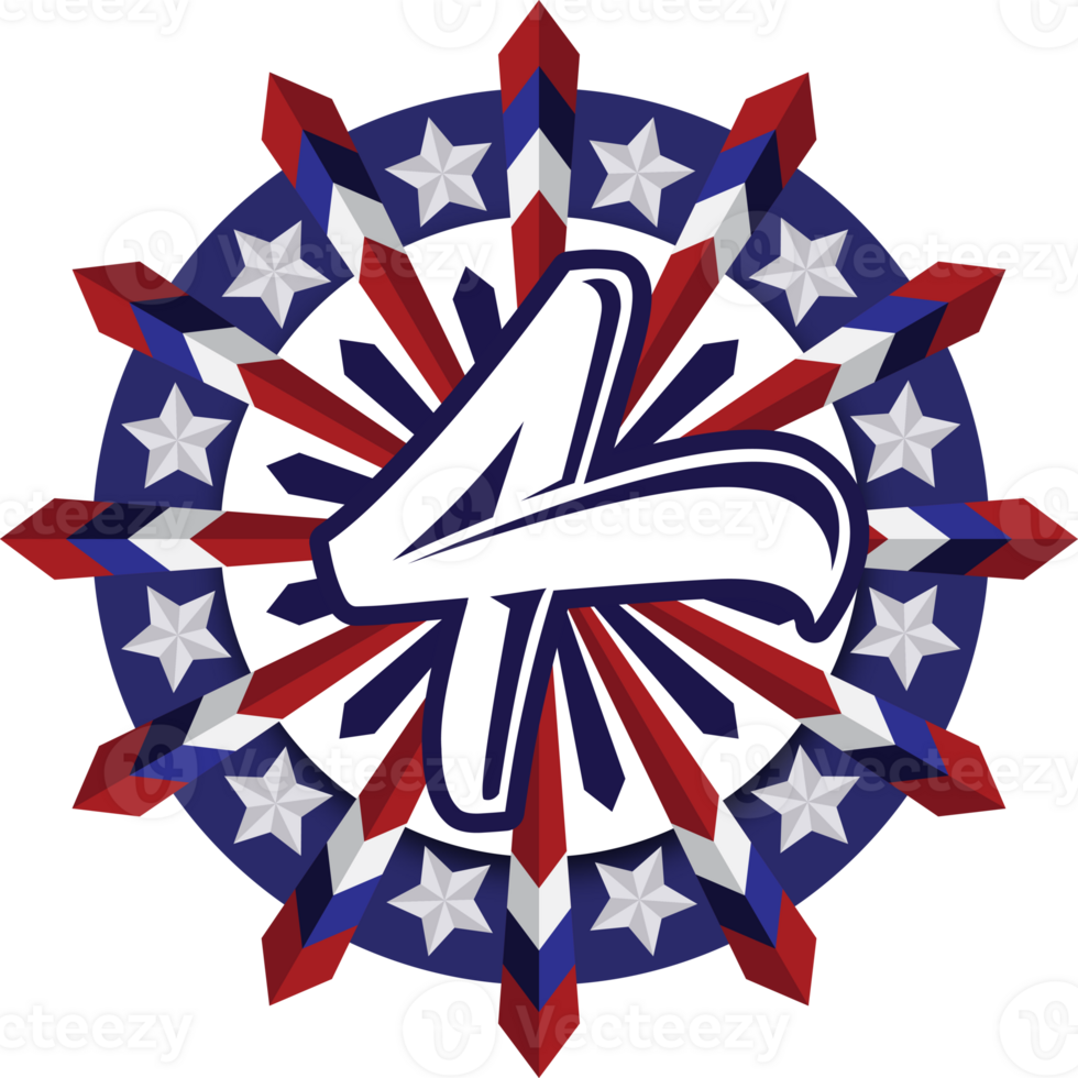 USA important day element png