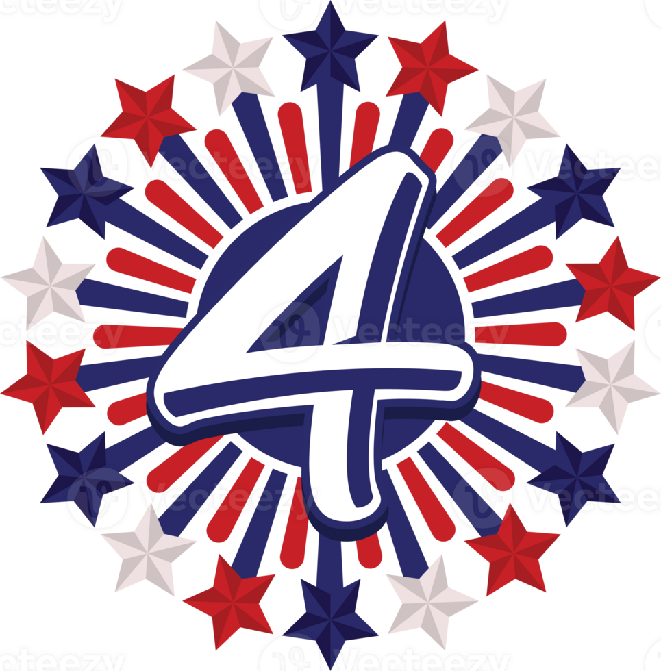 USA important day element png