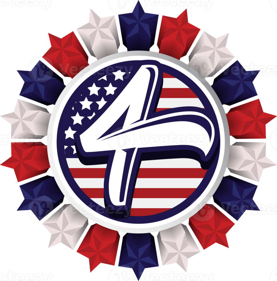 USA important day element png
