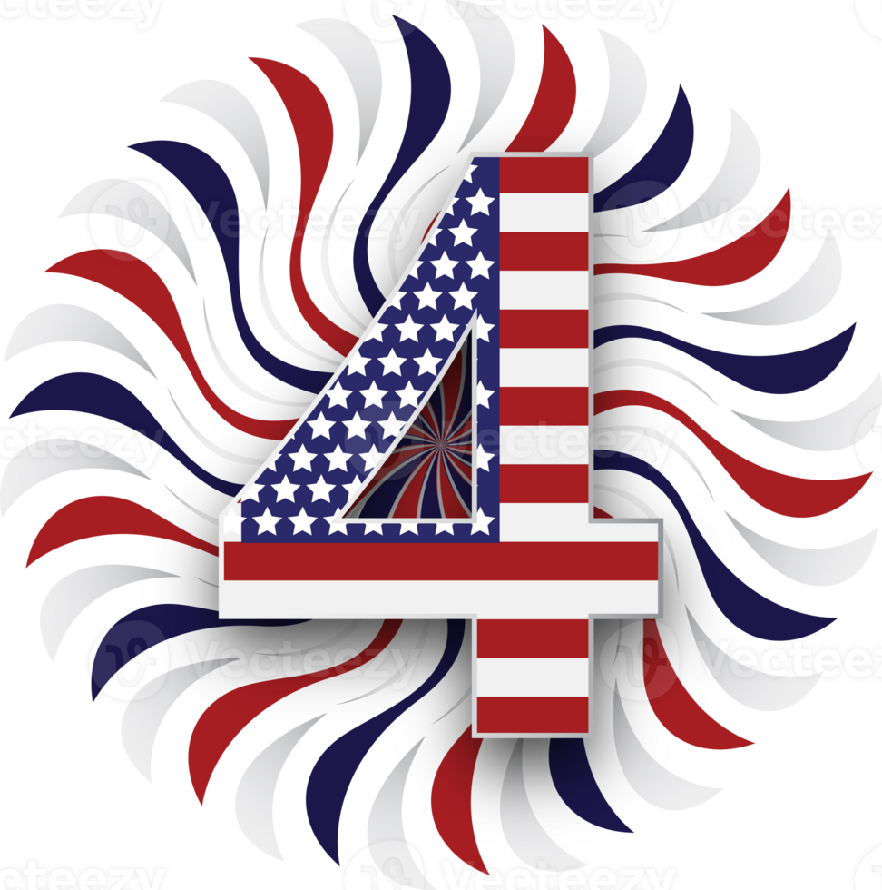 USA important day element png
