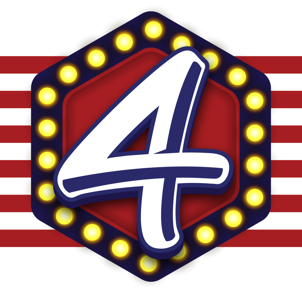 USA important day element png