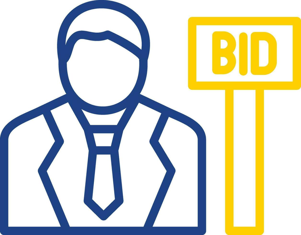 Bid Vector Icon Design