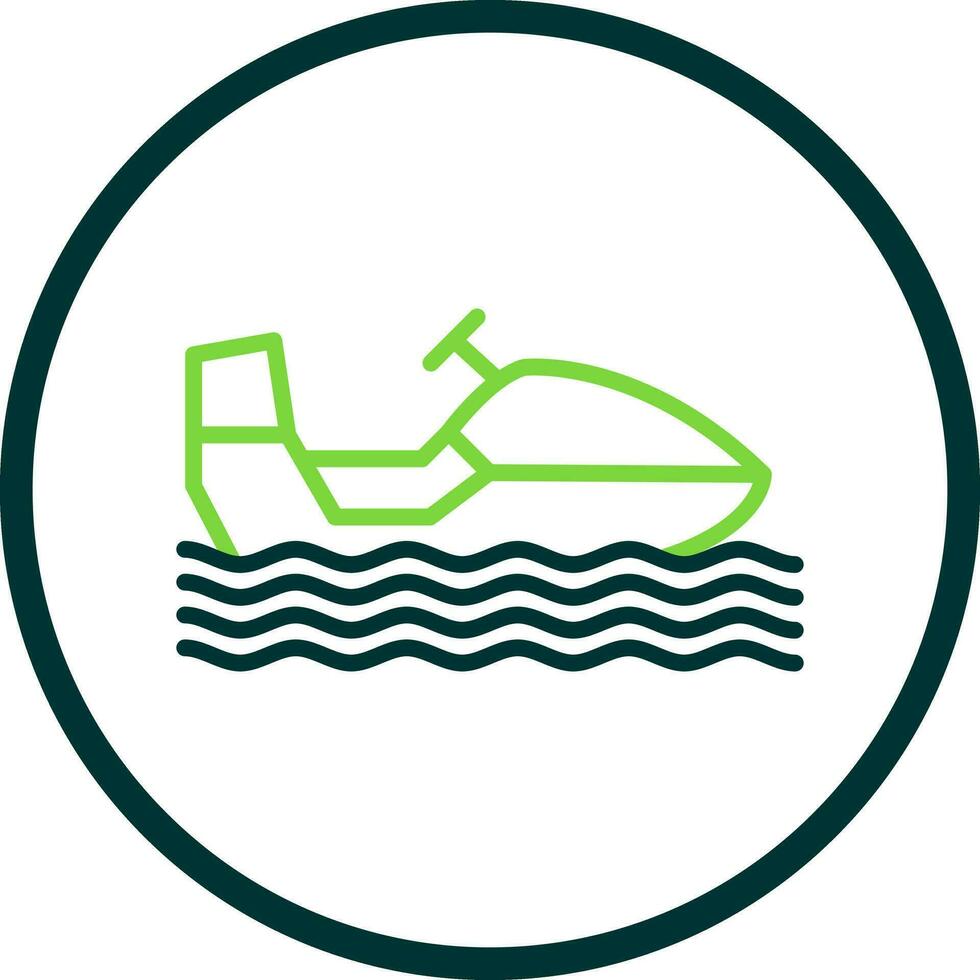 Snowmobile Vector Icon Design