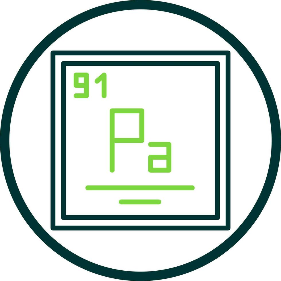 Protactinium Vector Icon Design