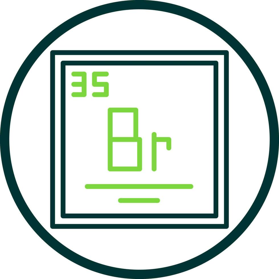 Bromine Vector Icon Design