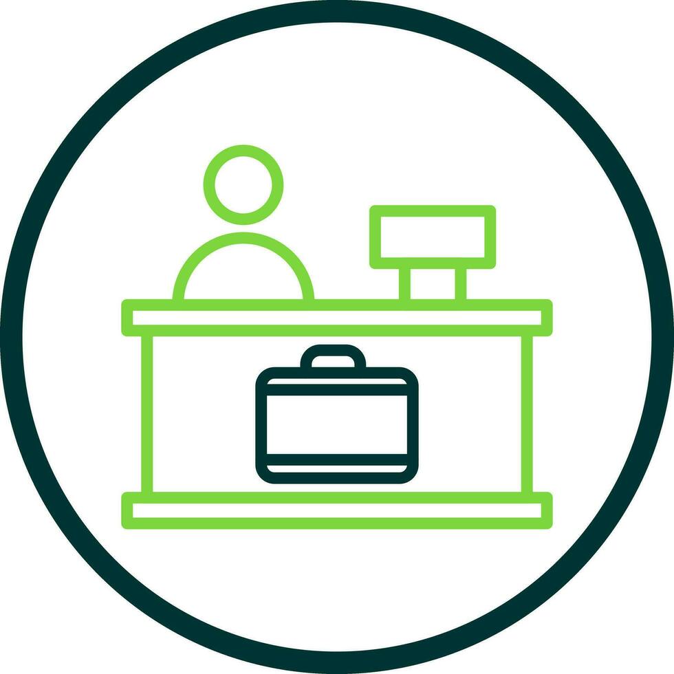 Check-in Vector Icon Design