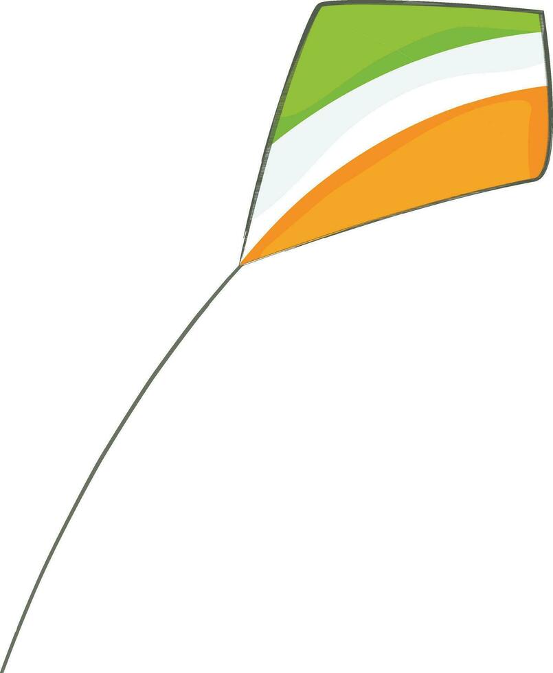 Flying kite in national flag colors. 25029072 Vector Art at Vecteezy