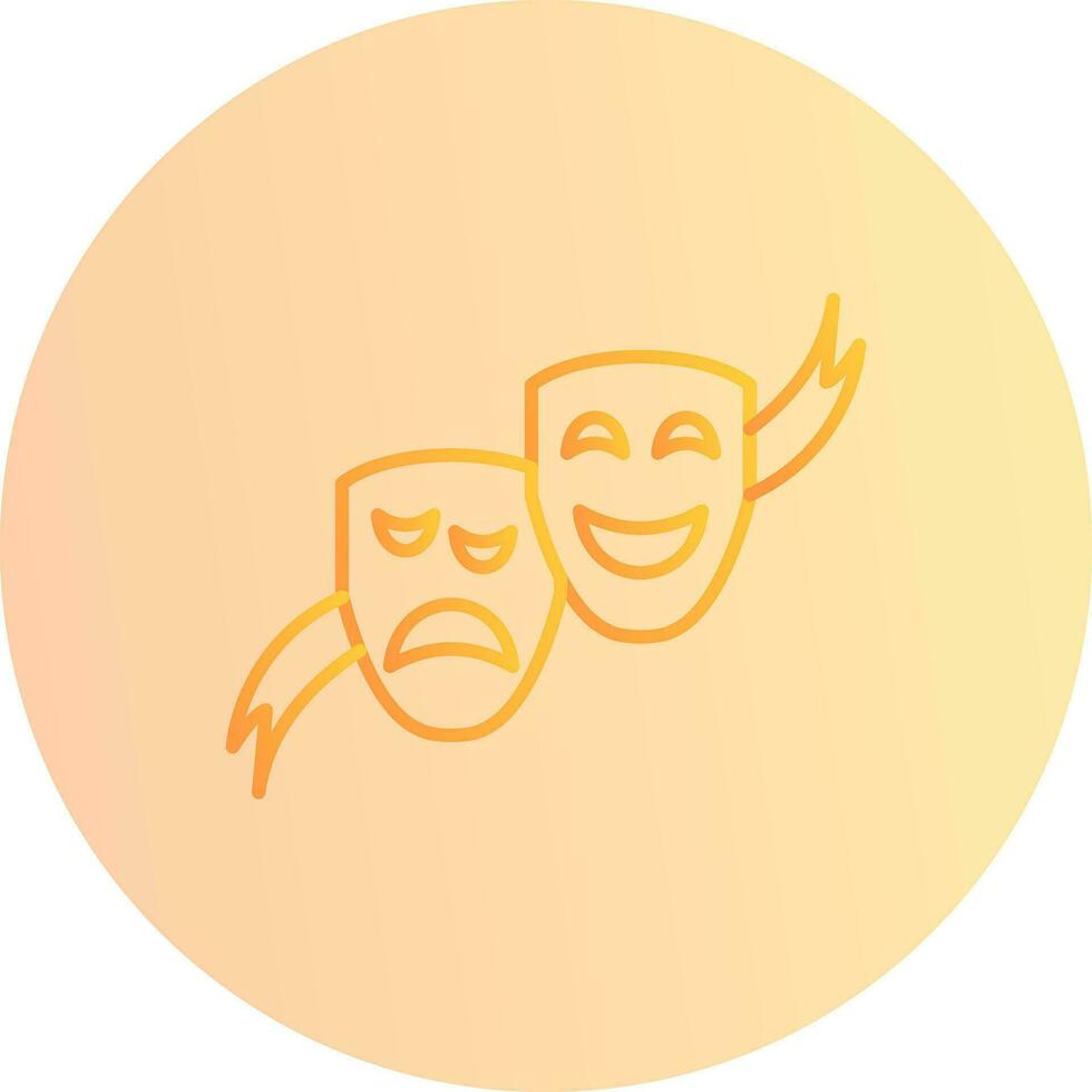 Theater Masks Vector Icon