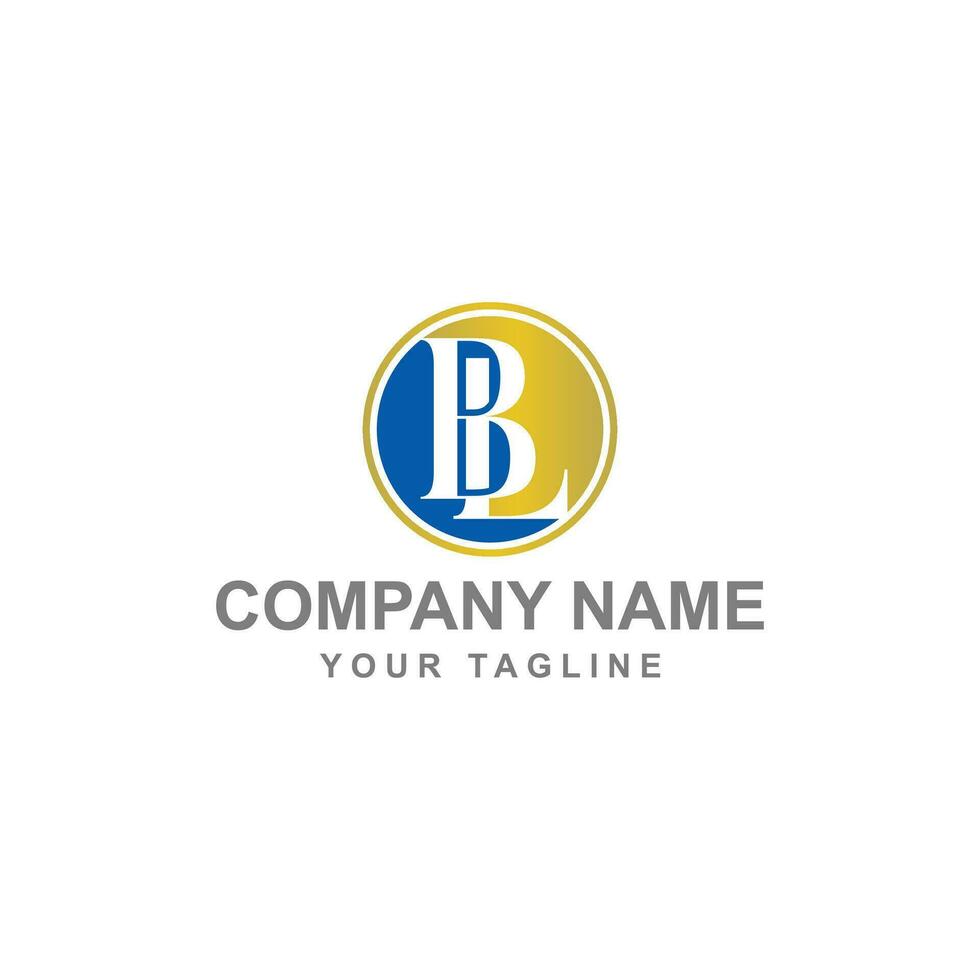 BL Latter Logo Template vector Abstract Monogram Symbol.
