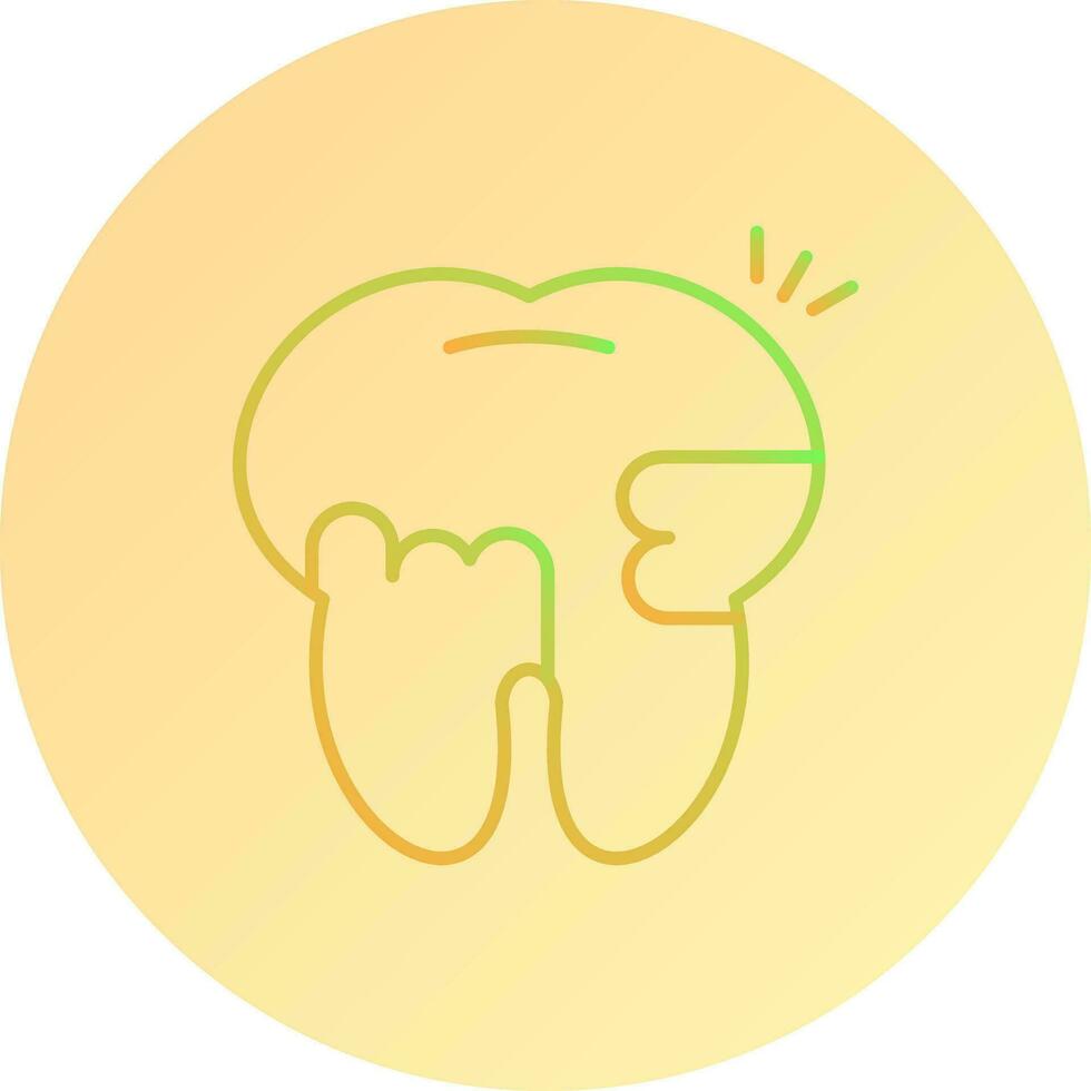 Toothache And Plaque Vector Icon