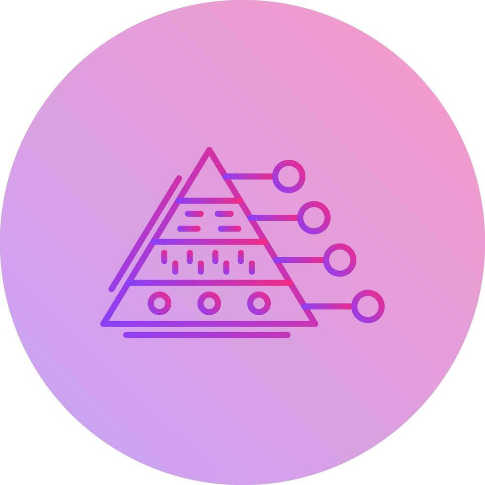 Pyramid Graph Vector Icon