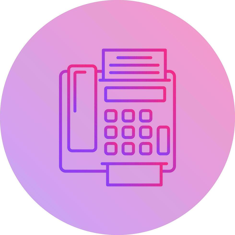 fax Machine Vector Icon