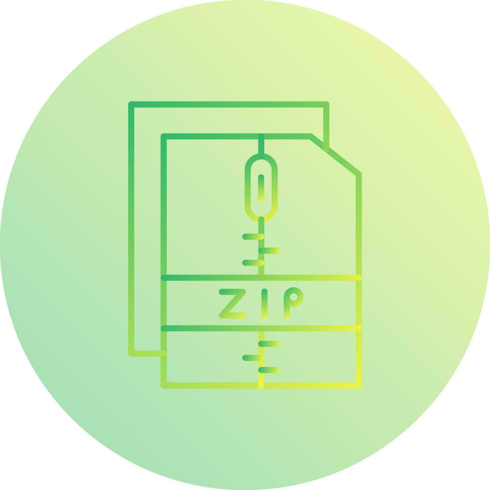 Zip File Vector Icon