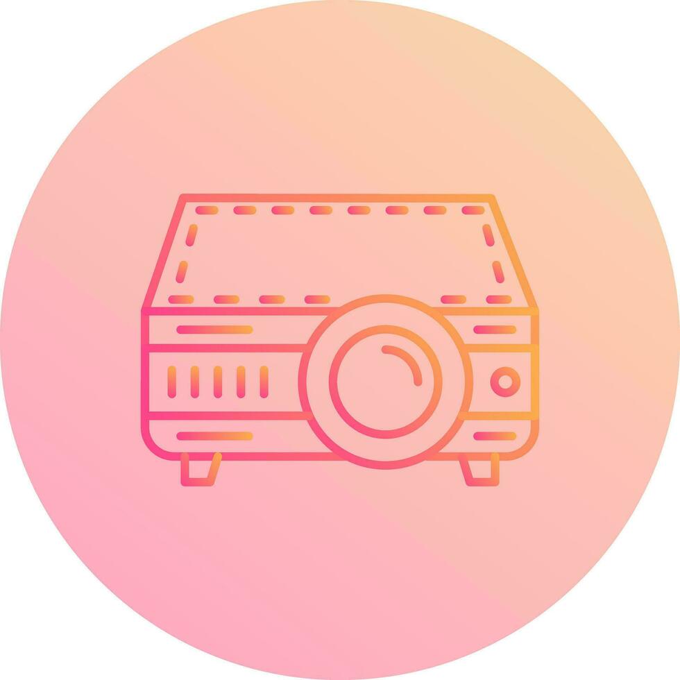 icono de vector de proyector