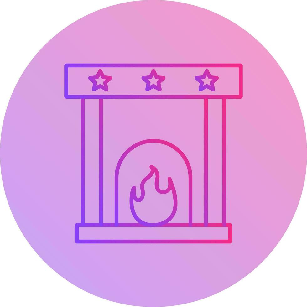 Fireplace Vector Icon