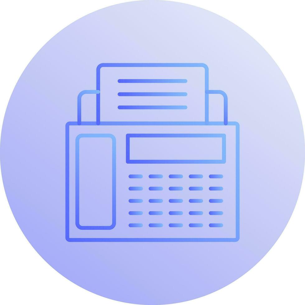 Fax Machine Vector Icon