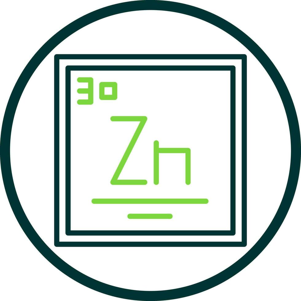 zinc vector icono diseño