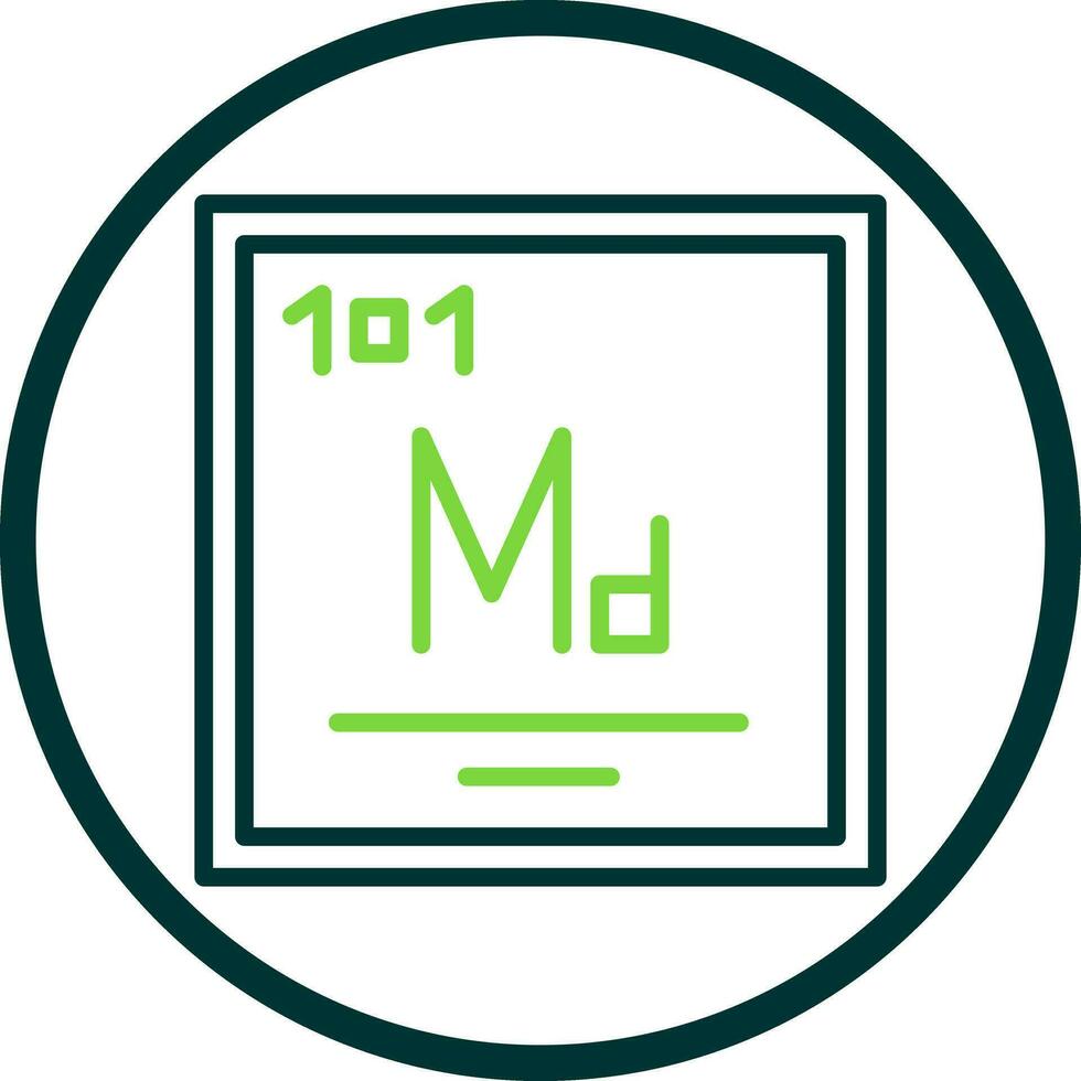 Mendelevium Vector Icon Design