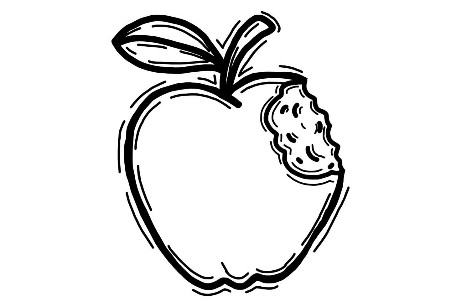 Coloring Fruit Illustration - Apple png