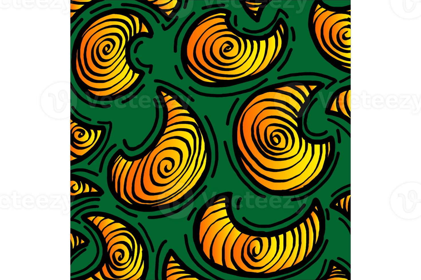 Square Background With Spiral Eyes Pattern png
