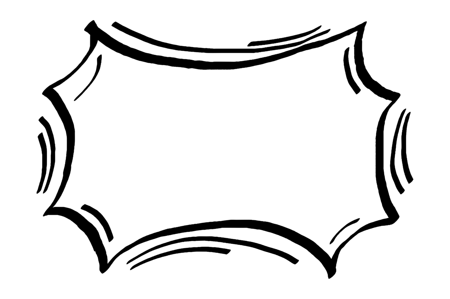 Exploding Chat Balloon in comic style png