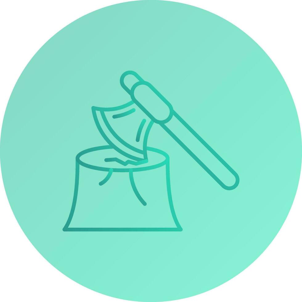 Wood Axe Vector Icon