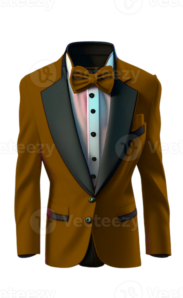 Tuxedo Jacket in Color AI Generated with Custom Edits png