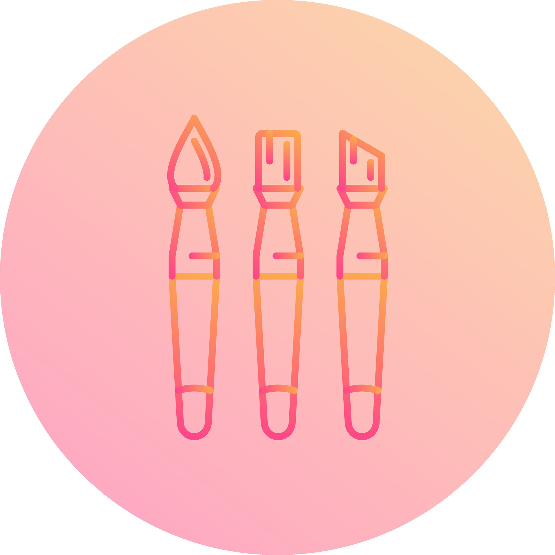 Brushes Vector Icon 25034204 Vector Art at Vecteezy