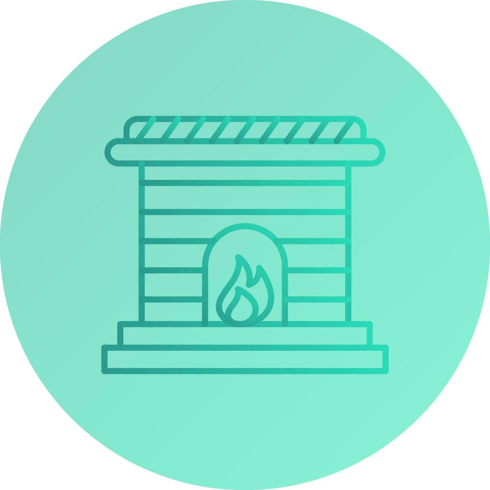 icono de vector de chimenea