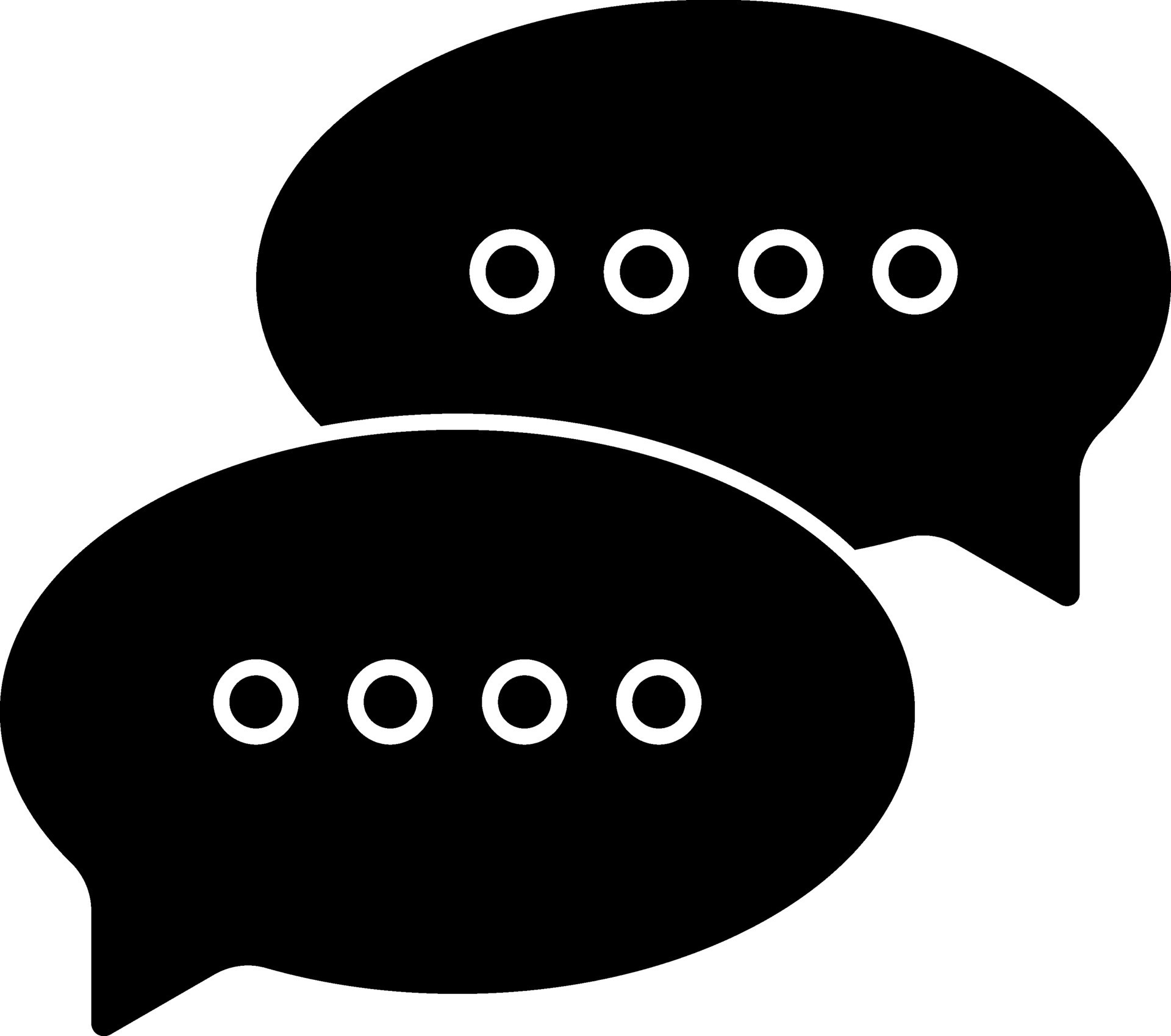 Speech Bubble Icon In Black and White Color. 25034279 Vector Art at