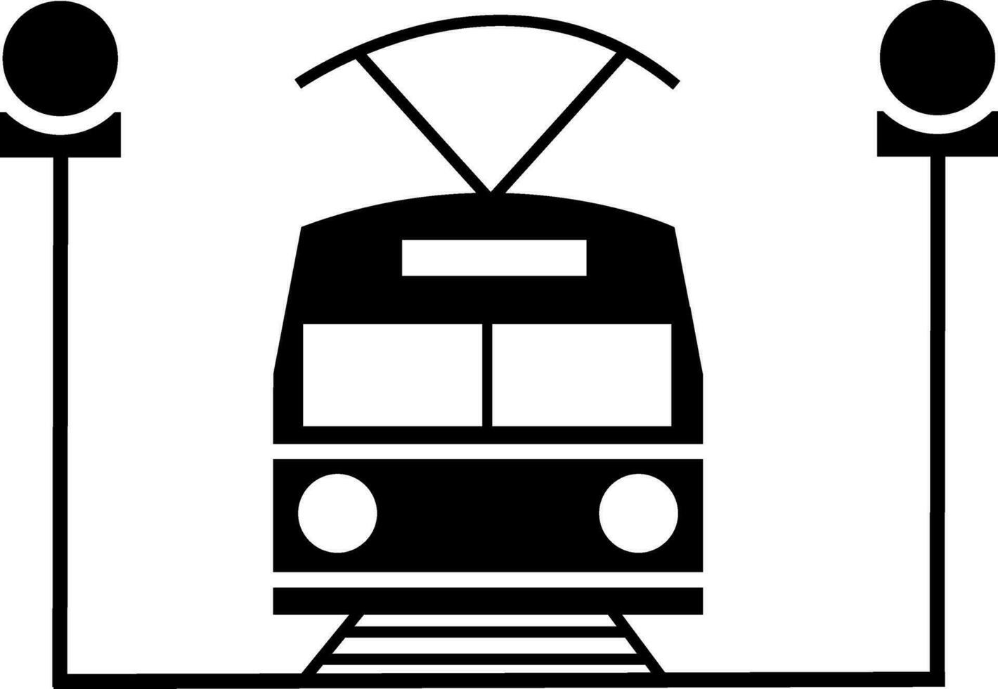plano ilustración de tren. vector