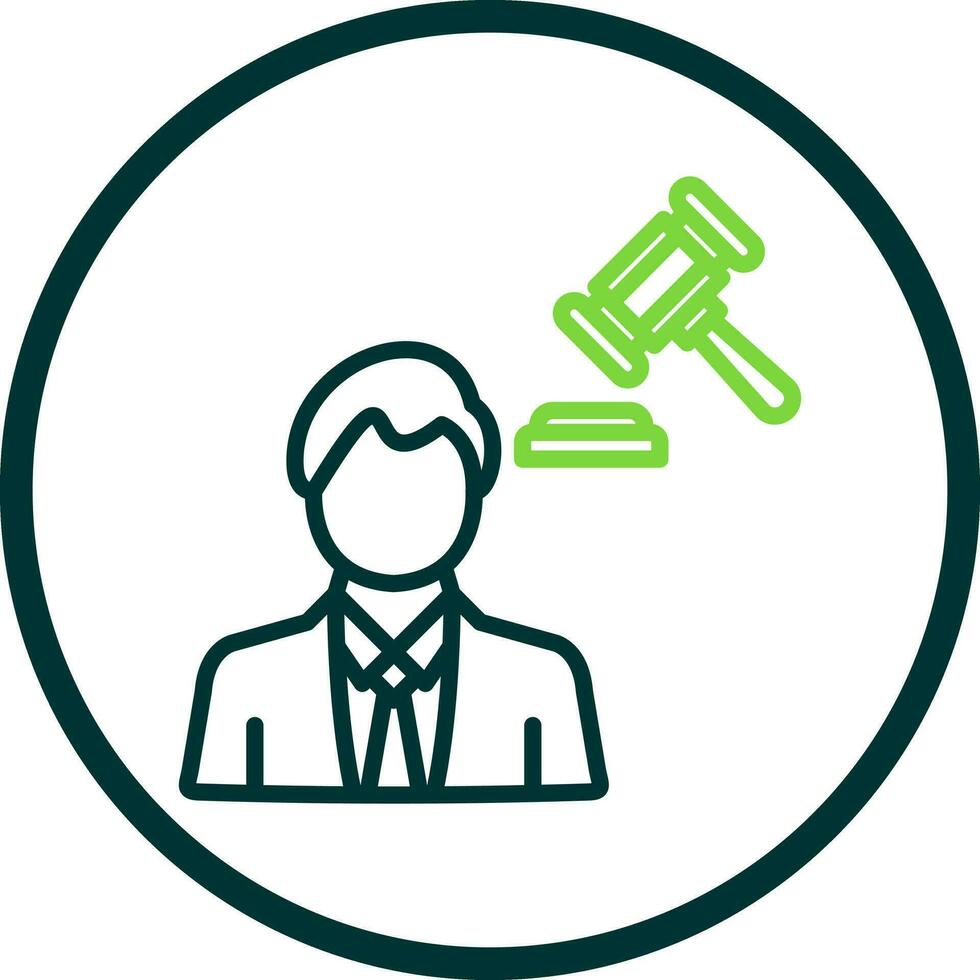 Lawyer Vector Icon Design