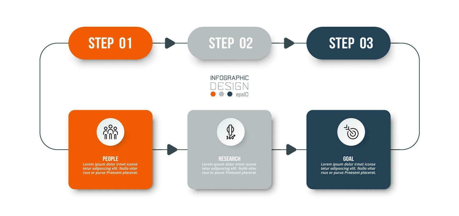 Timeline chart business infographic template. vector