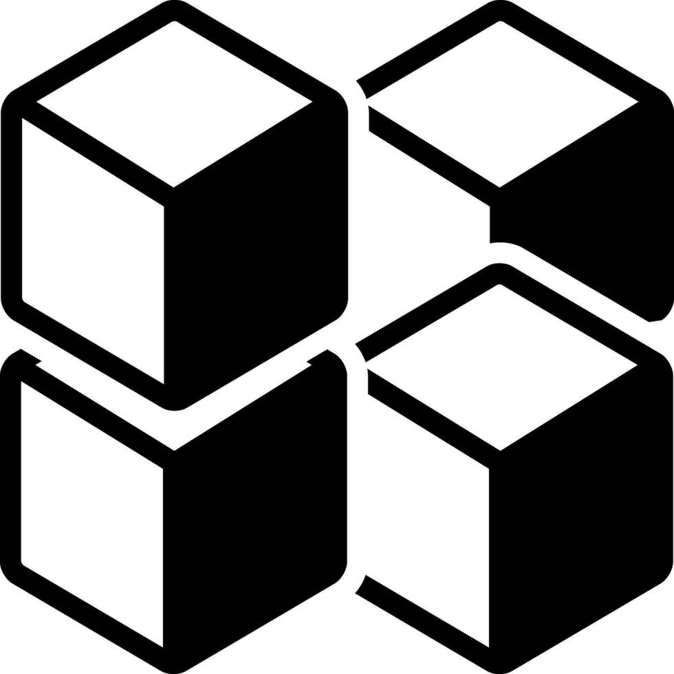 solid icon for square vector